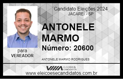 Candidato ANTONELE MARMO 2024 - JACAREÍ - Eleições