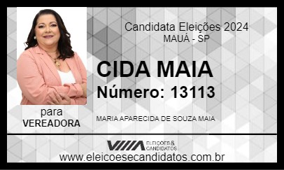 Candidato CIDA MAIA 2024 - MAUÁ - Eleições