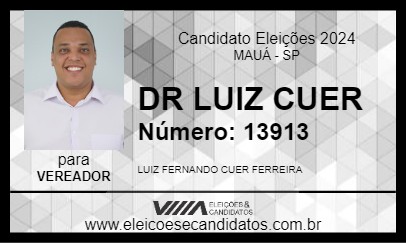 Candidato DR LUIZ CUER 2024 - MAUÁ - Eleições