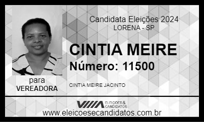 Candidato CINTIA MEIRE 2024 - LORENA - Eleições