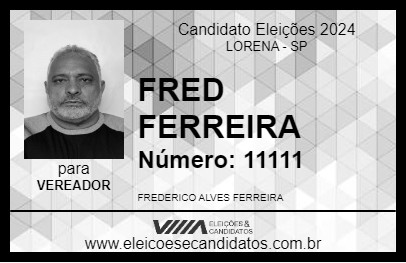 Candidato FRED FERREIRA 2024 - LORENA - Eleições