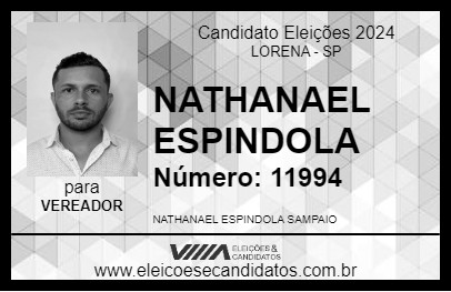 Candidato NATHANAEL SAMPAIO 2024 - LORENA - Eleições