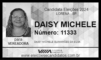 Candidato DAISY MICHELE 2024 - LORENA - Eleições