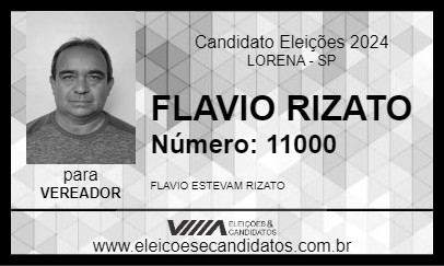 Candidato FLAVIO RIZATO 2024 - LORENA - Eleições