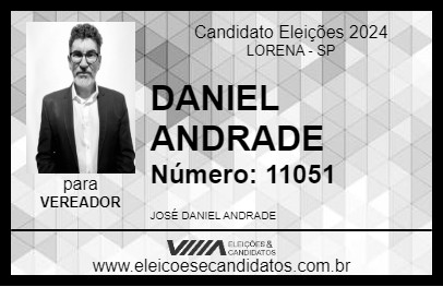 Candidato DANIEL ANDRADE 2024 - LORENA - Eleições