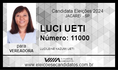 Candidato LUCI UETI 2024 - JACAREÍ - Eleições