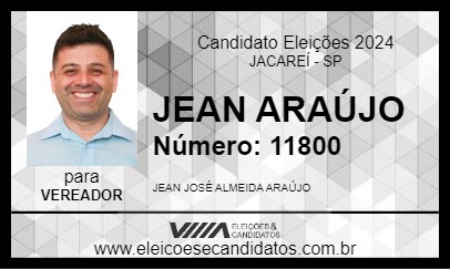 Candidato JEAN ARAÚJO 2024 - JACAREÍ - Eleições