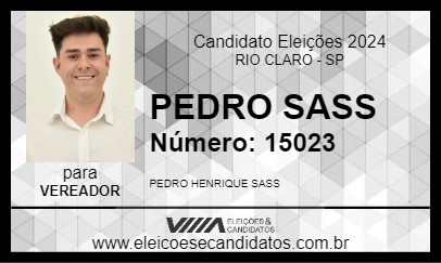 Candidato PEDRO SASS 2024 - RIO CLARO - Eleições