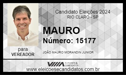 Candidato MAURO 2024 - RIO CLARO - Eleições