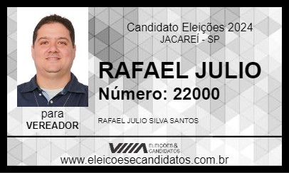 Candidato RAFAEL JULIO 2024 - JACAREÍ - Eleições