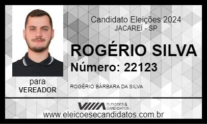 Candidato ROGÉRIO SILVA 2024 - JACAREÍ - Eleições