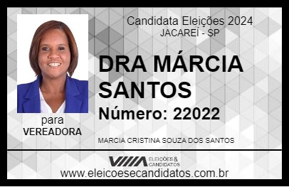 Candidato DRA MÁRCIA SANTOS 2024 - JACAREÍ - Eleições