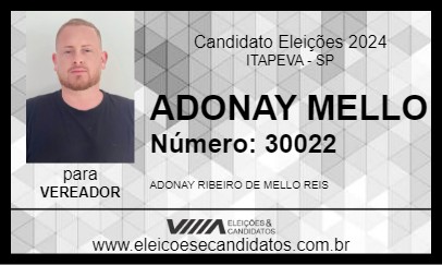 Candidato ADONAY MELLO 2024 - ITAPEVA - Eleições