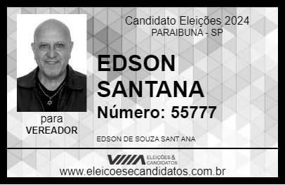 Candidato EDSON SANTANA 2024 - PARAIBUNA - Eleições