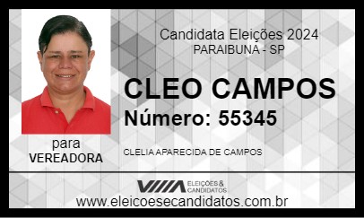 Candidato CLEO CAMPOS 2024 - PARAIBUNA - Eleições