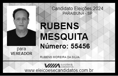 Candidato RUBENS MESQUITA 2024 - PARAIBUNA - Eleições