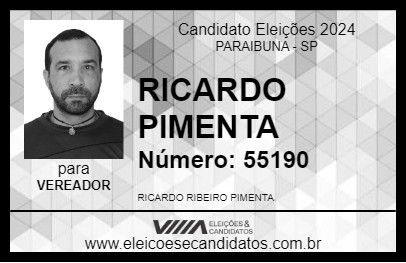 Candidato RICARDO PIMENTA 2024 - PARAIBUNA - Eleições