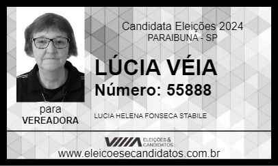 Candidato LÚCIA VÉIA 2024 - PARAIBUNA - Eleições