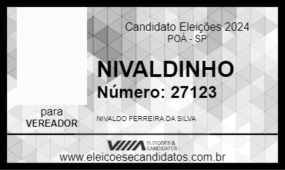 Candidato NIVALDINHO 2024 - POÁ - Eleições