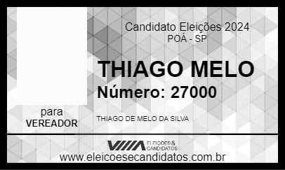 Candidato THIAGO MELO 2024 - POÁ - Eleições