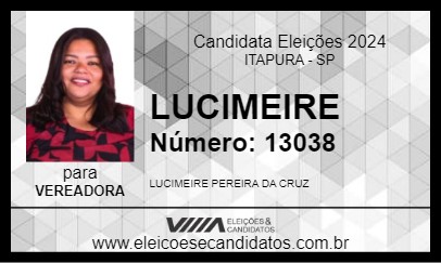 Candidato LUCIMEIRE 2024 - ITAPURA - Eleições