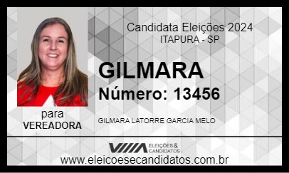 Candidato GILMARA 2024 - ITAPURA - Eleições