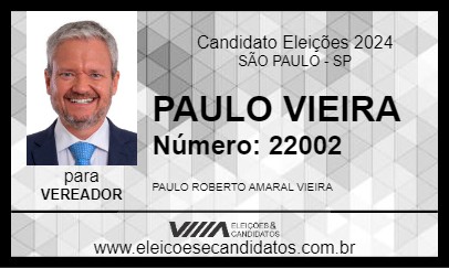 Candidato PAULO VIEIRA 2024 - SÃO PAULO - Eleições