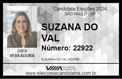 Candidato SUZANA DO VAL 2024 - SÃO PAULO - Eleições