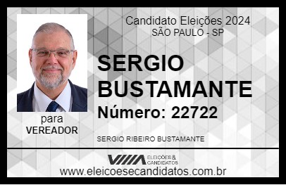 Candidato SERGIO BUSTAMANTE 2024 - SÃO PAULO - Eleições