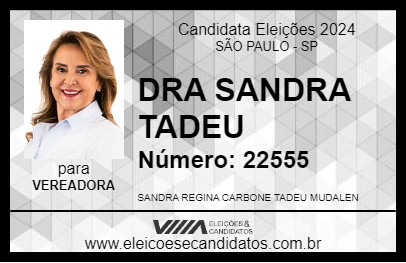 Candidato DRA SANDRA TADEU 2024 - SÃO PAULO - Eleições