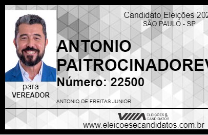 Candidato ANTONIO PAITROCINADOREVOLTADO 2024 - SÃO PAULO - Eleições