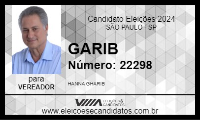 Candidato GARIB 2024 - SÃO PAULO - Eleições