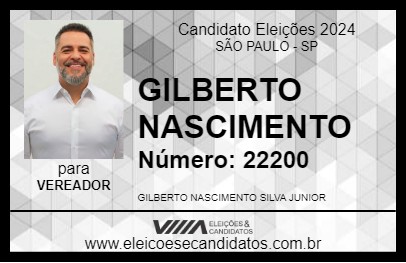 Candidato GILBERTO NASCIMENTO 2024 - SÃO PAULO - Eleições