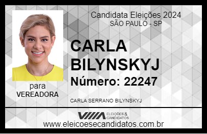 Candidato CARLA BILYNSKYJ 2024 - SÃO PAULO - Eleições