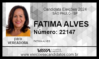 Candidato FATIMA ALVES 2024 - SÃO PAULO - Eleições