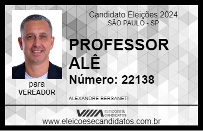 Candidato PROFESSOR ALÊ 2024 - SÃO PAULO - Eleições