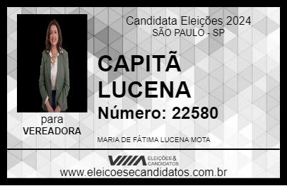 Candidato CAPITÃ LUCENA 2024 - SÃO PAULO - Eleições