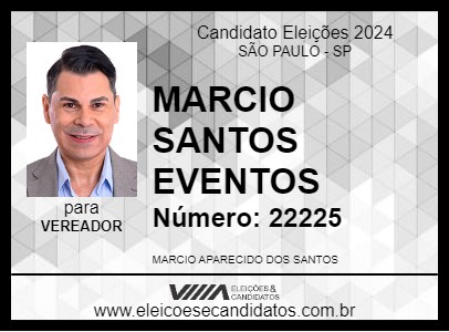 Candidato MARCIO SANTOS EVENTOS 2024 - SÃO PAULO - Eleições