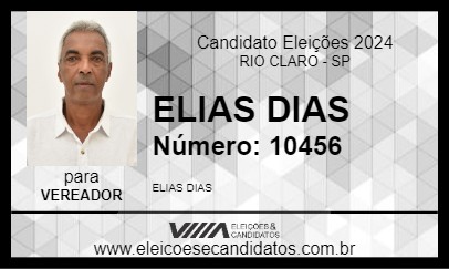 Candidato ELIAS DIAS 2024 - RIO CLARO - Eleições