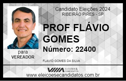 Candidato PROF FLÁVIO GOMES 2024 - RIBEIRÃO PIRES - Eleições