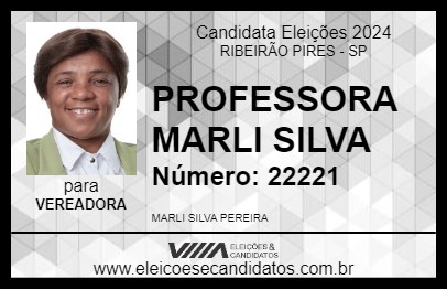 Candidato PROFESSORA MARLI SILVA 2024 - RIBEIRÃO PIRES - Eleições