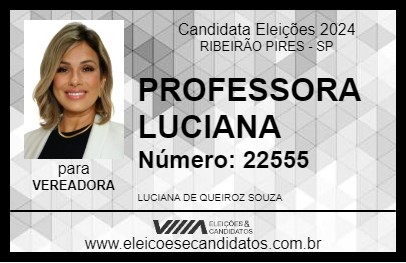 Candidato PROFESSORA LUCIANA 2024 - RIBEIRÃO PIRES - Eleições