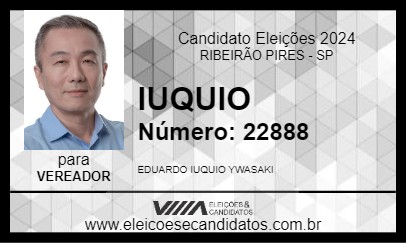 Candidato IUQUIO 2024 - RIBEIRÃO PIRES - Eleições