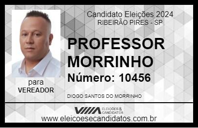 Candidato PROFESSOR MORRINHO 2024 - RIBEIRÃO PIRES - Eleições