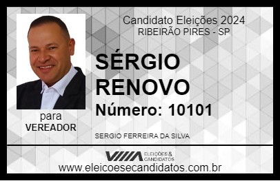 Candidato SÉRGIO RENOVO 2024 - RIBEIRÃO PIRES - Eleições