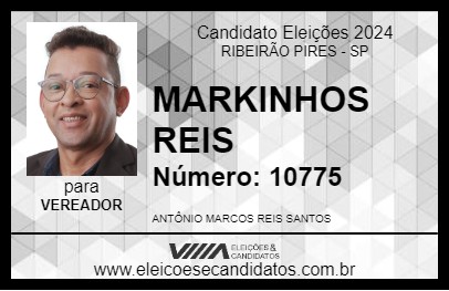 Candidato MARKINHOS REIS 2024 - RIBEIRÃO PIRES - Eleições