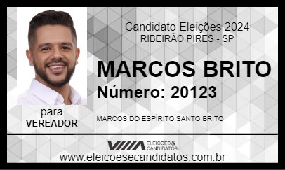 Candidato MARCOS BRITO 2024 - RIBEIRÃO PIRES - Eleições