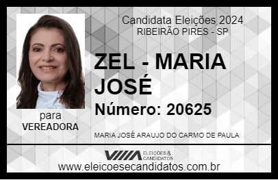 Candidato ZEL - MARIA JOSÉ 2024 - RIBEIRÃO PIRES - Eleições