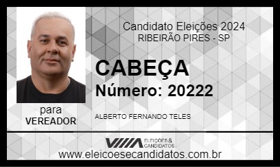 Candidato CABEÇA 2024 - RIBEIRÃO PIRES - Eleições