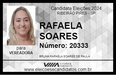 Candidato RAFAELA SOARES 2024 - RIBEIRÃO PIRES - Eleições